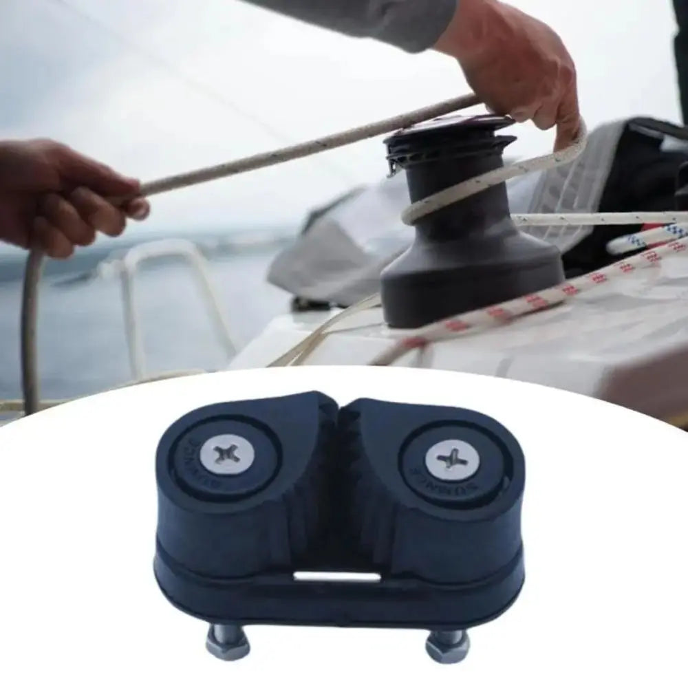 Double Nylon Ball Rope Clamp Guide Ring Flared Leading Ring Boat Accessories Lightweight Ball Bearing Cam Cleats Zpaxo