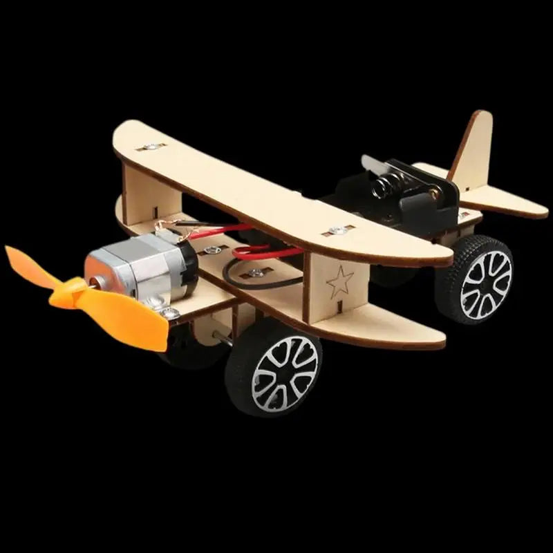 Wooden Engineering Airplane DIY Puzzle STEM Educational School Supply Zpaxo