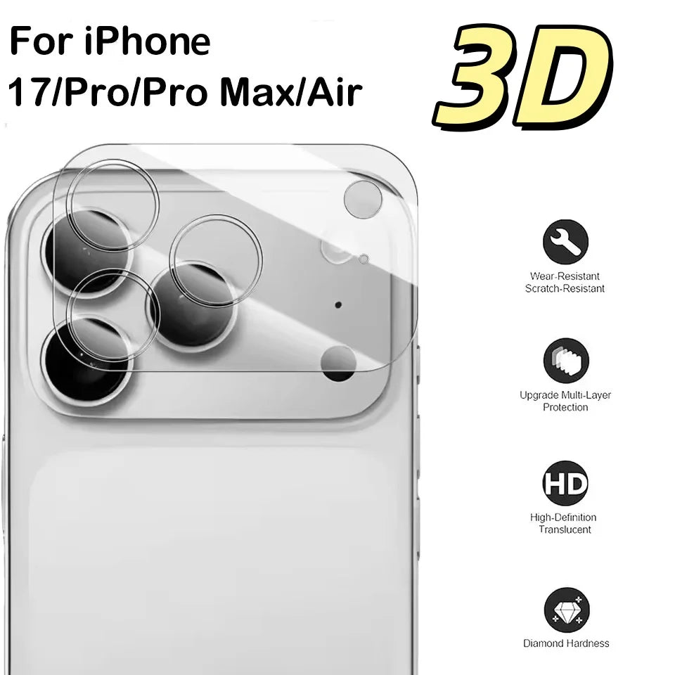 3D Camera Lens Back Glass Protector Apple Iphone 17 Max Tempered