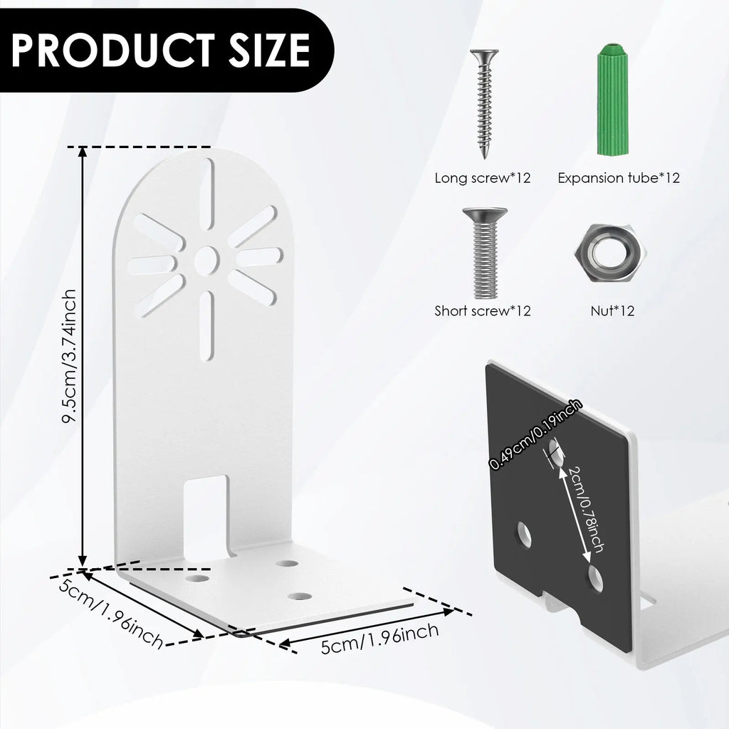 8Pc L Shape Bracket Wall Mount Universal Camera Iron Bracket Right Angle PTZ Version Camera Surveillance Bracket Steady Support Zpaxo