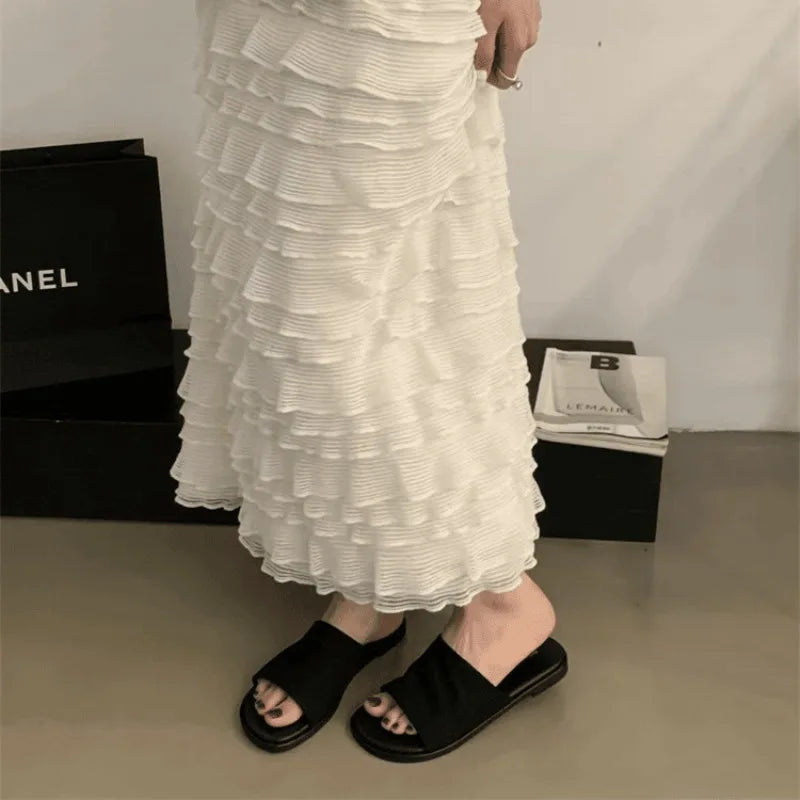 Summer New Casual All-match Flat Slippers Women's Fashionable High-end Outdoor Simple Trendy Sandals Zpaxo