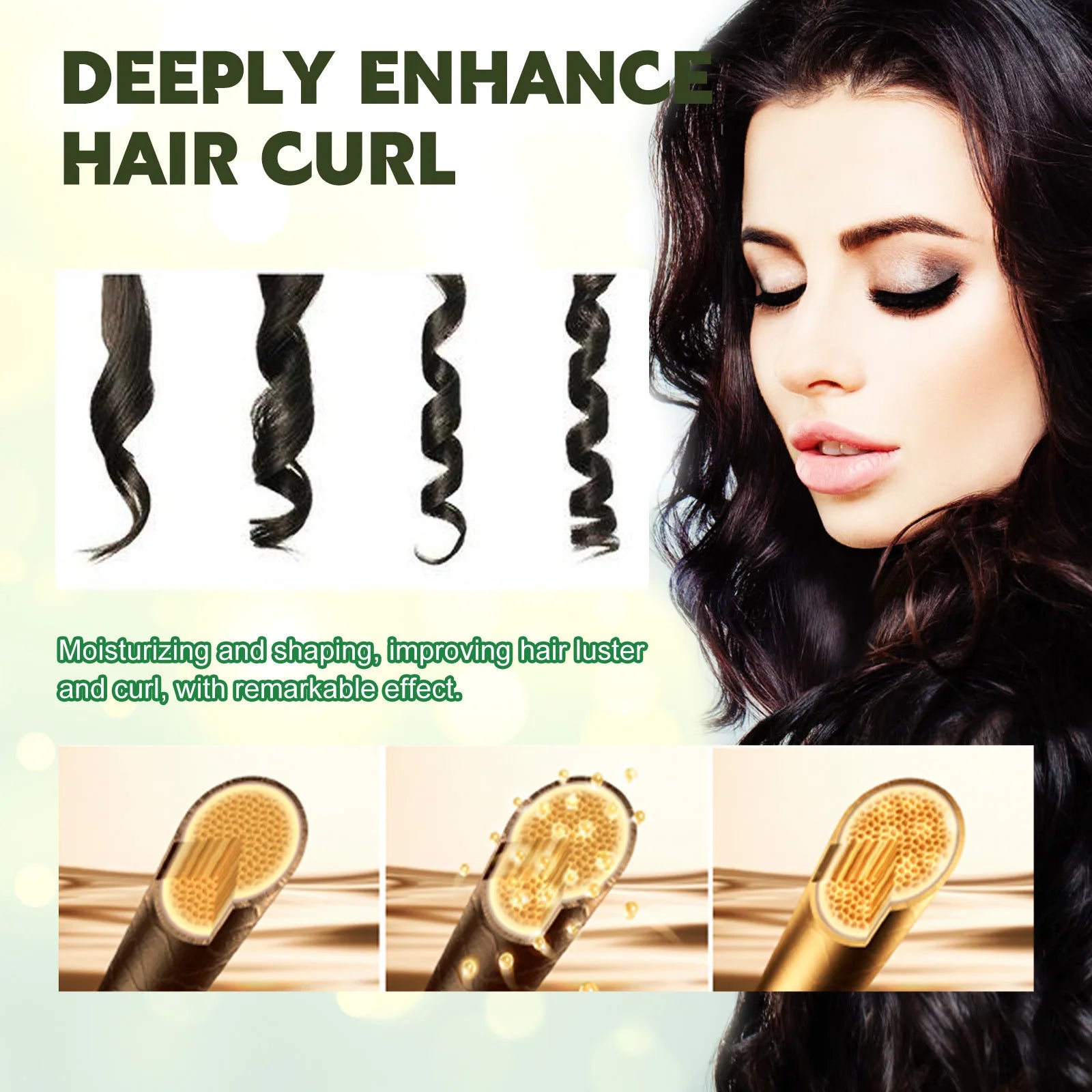 Jaysuing Curly Hair Styling Mousse – Lasting Hold & Shine 60ml Curl Styling Mousse Zpaxo