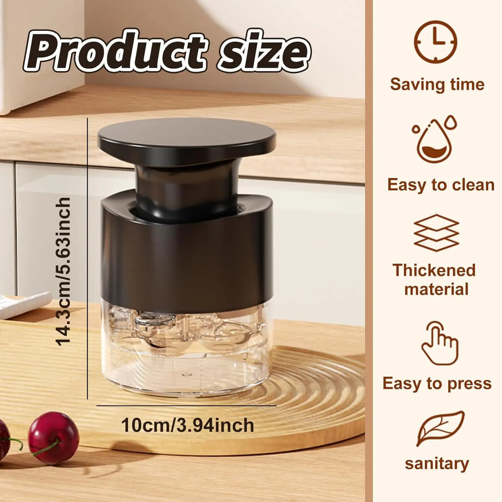 7-Hole Cherry & Jujube Pitter – Easy One-Press Pit Remover Fruit Pitter Tool Zpaxo