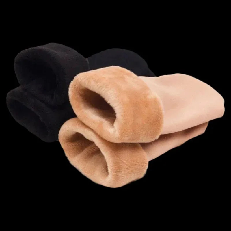 Women's Thermal Fleece-Lined Plush Socks – Thick Winter Mid-Tube