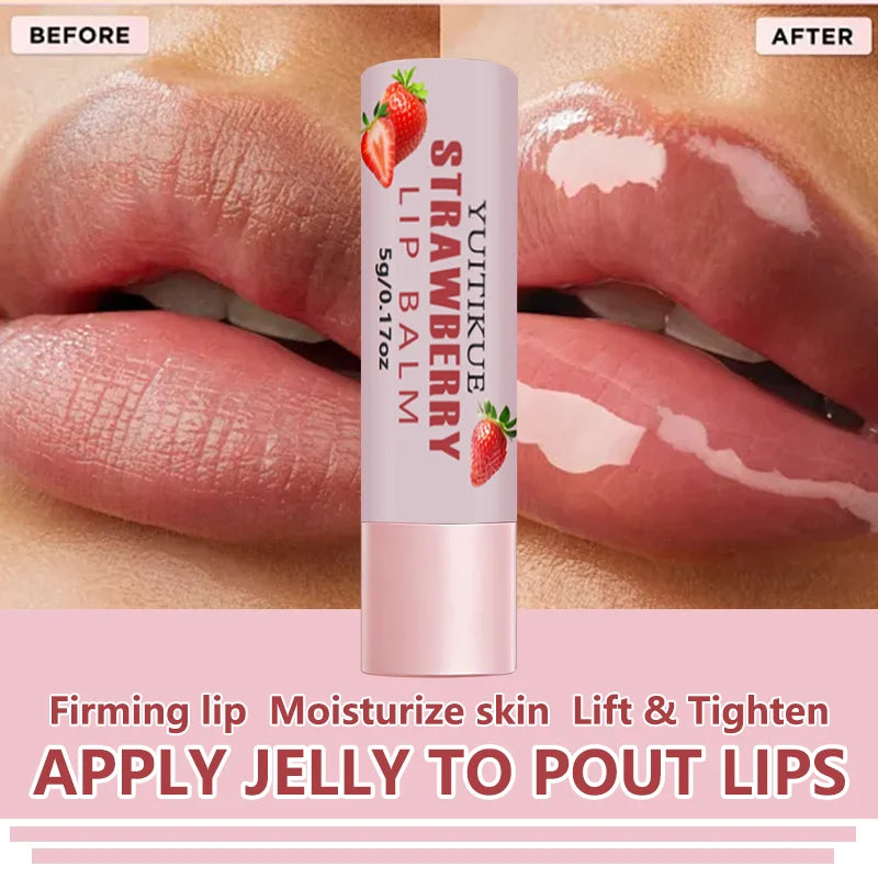 YUITIKUE Strawberry Lip Balm – Hydrating & Glossy Lips Lip Balm Zpaxo