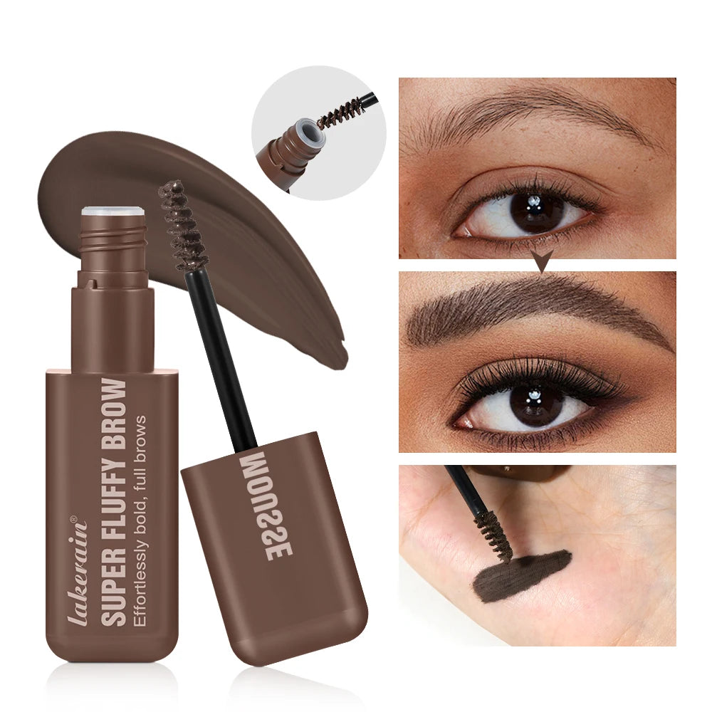 Superfluff Volumizing Brow Mousse Tint for Eyebrows Tinted Brow Gel Brown Long Lasting Waterproof Eyebrow Tattoo Dye Cosmetics Zpaxo