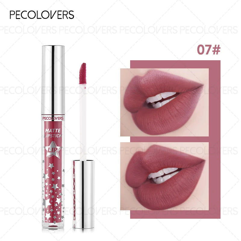 Velvet Matte Lip Gloss Sexy Lips Non-stick Silky Smooth Nude Perfect