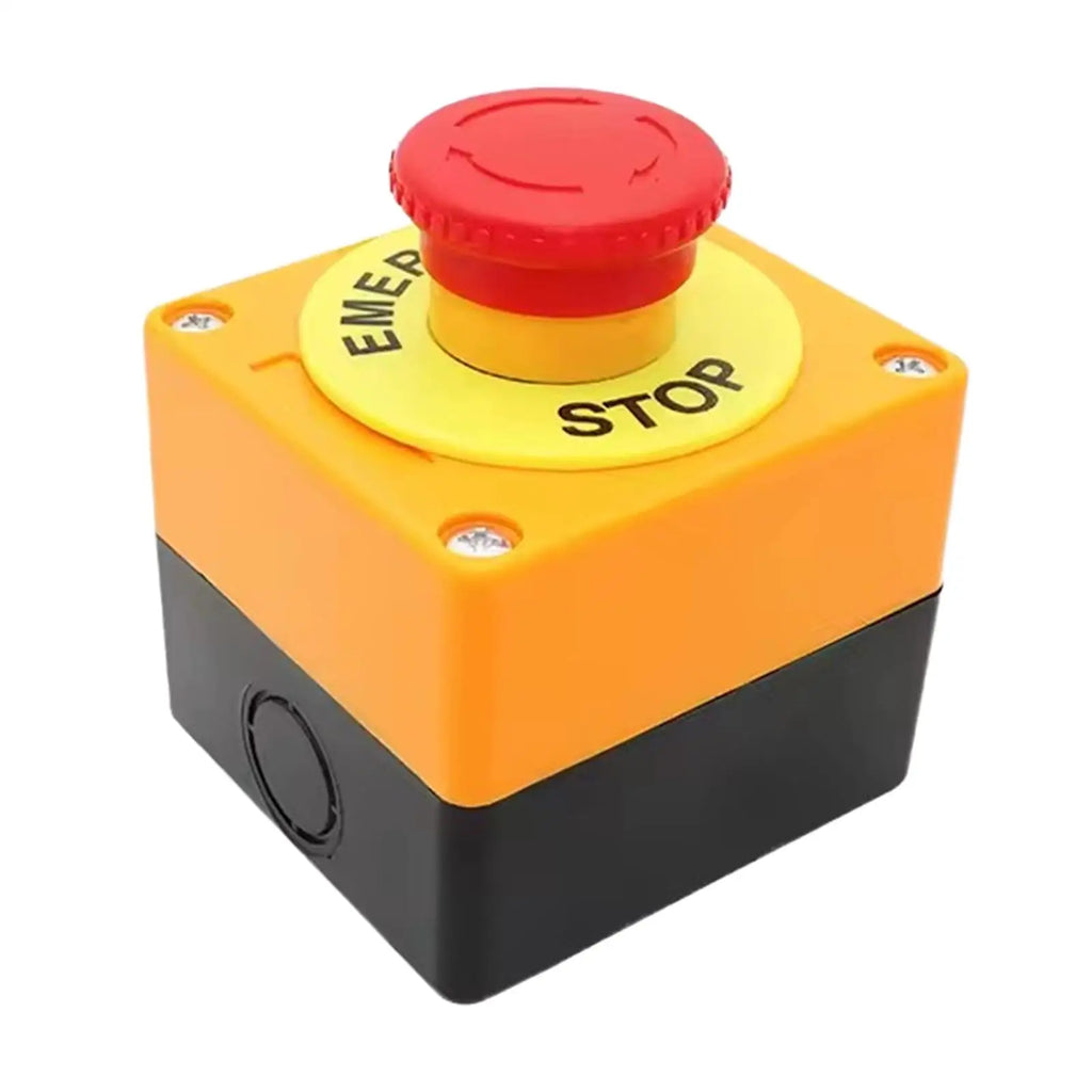 Emergency Stop Button Switch Compt Versatile cessory Sturdy Simple Installation Reple Parts Lightweight Single Hole Zpaxo