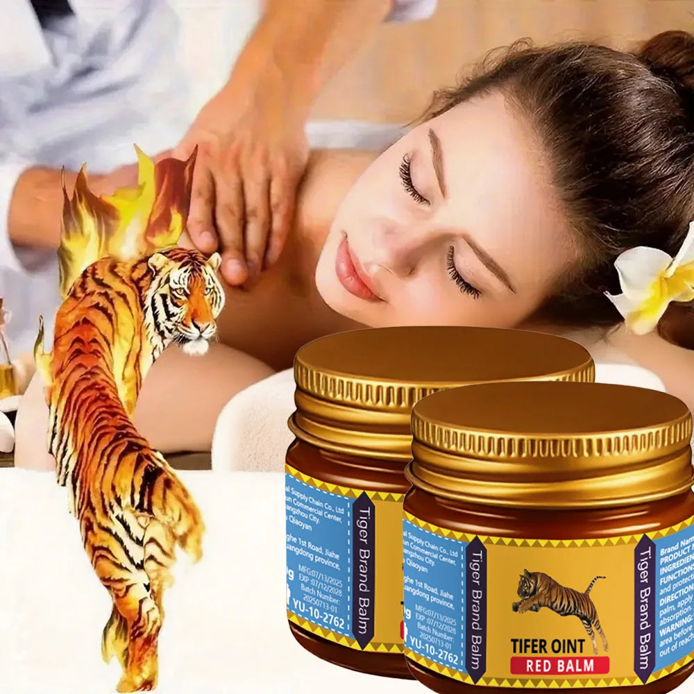 YUITIKUE Tiger Red Balm Muscle & Joint Relief Cream 2pc Muscle Relief Cream Zpaxo