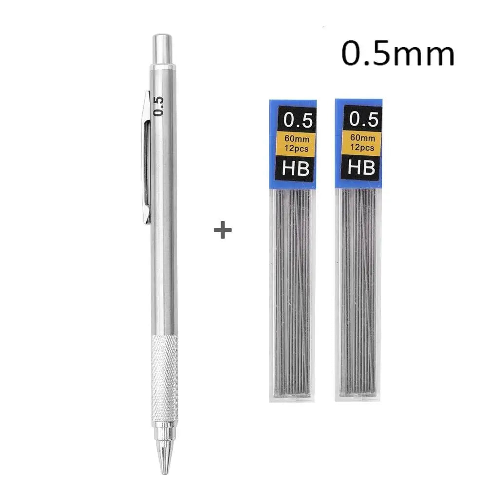 Mechanical Pencil 0 3 5 7 9 1 Low Center Gravity Metal Drawing