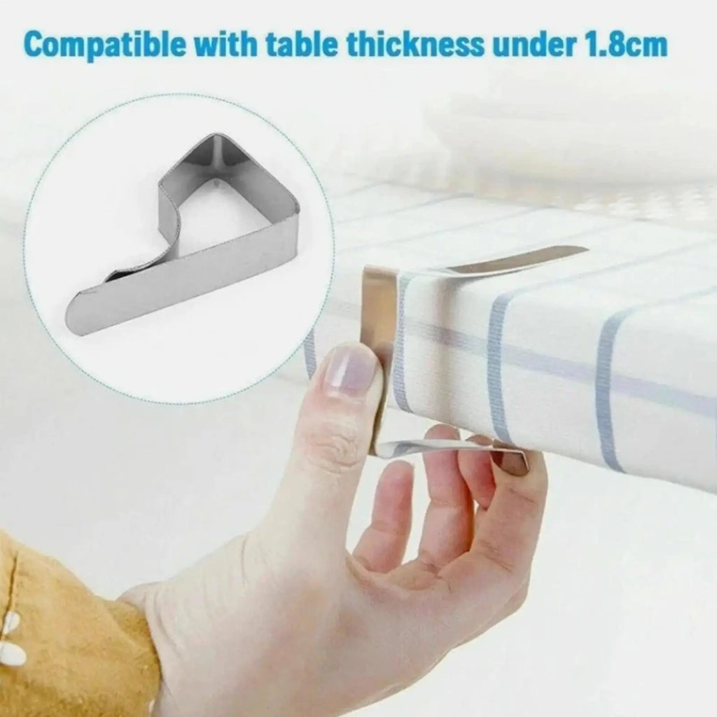 Tablecloth Clips Stainless Steel Windproof Table Cloth Holder Clamps