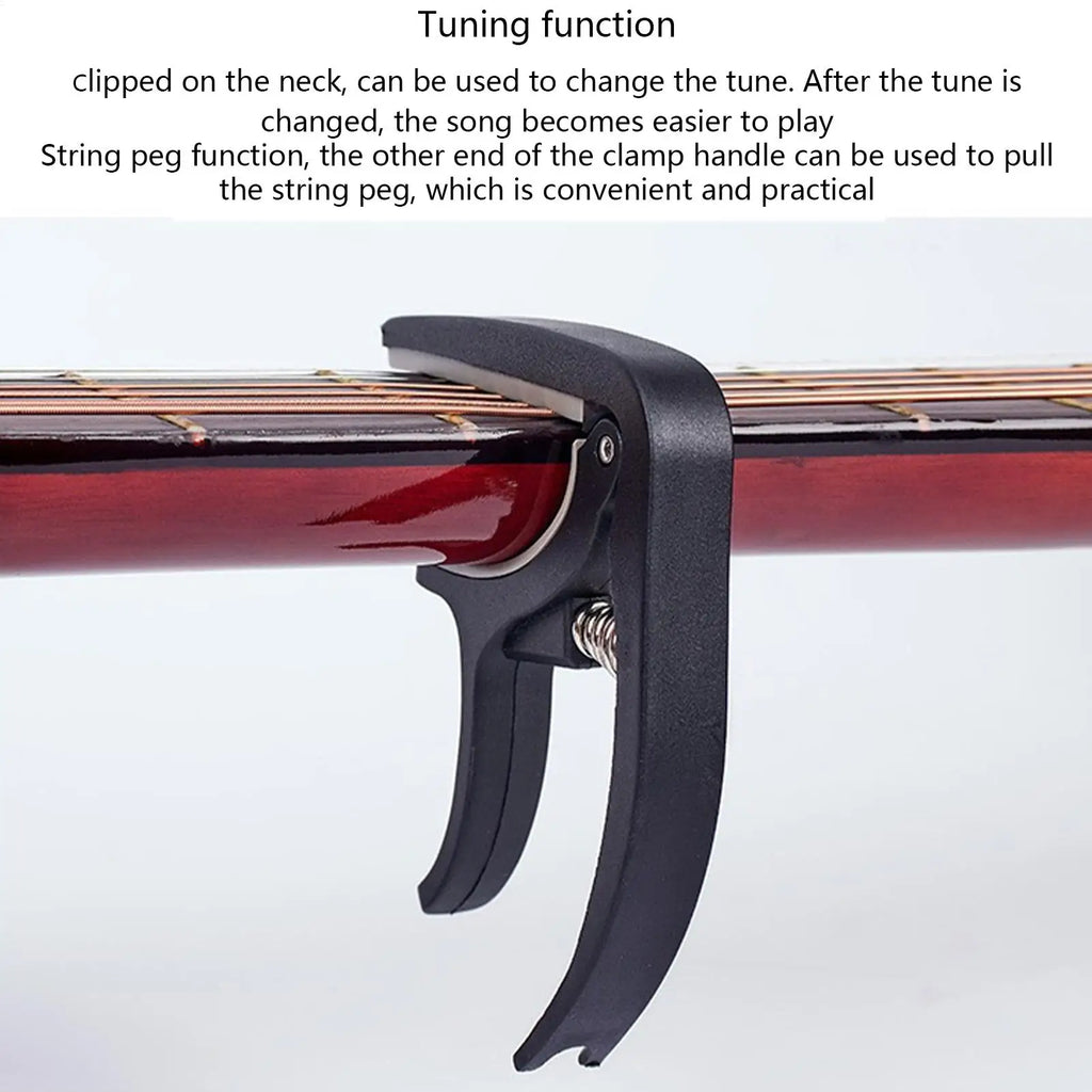 Guitar Clamp Bass Tuning Clip Folk Capo Portable Spring Action