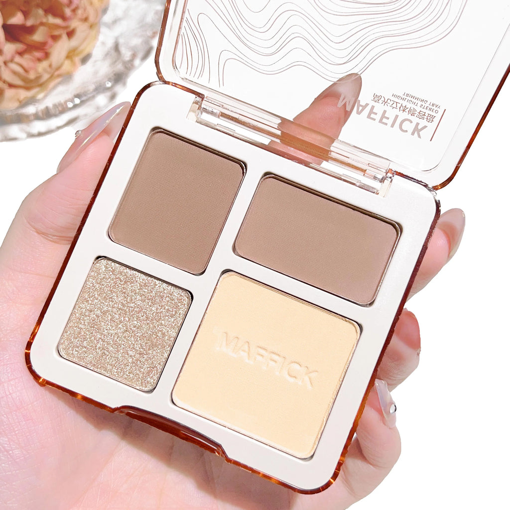 Four-color Highlight Three-dimensional Contouring Palette Face Zpaxo 01