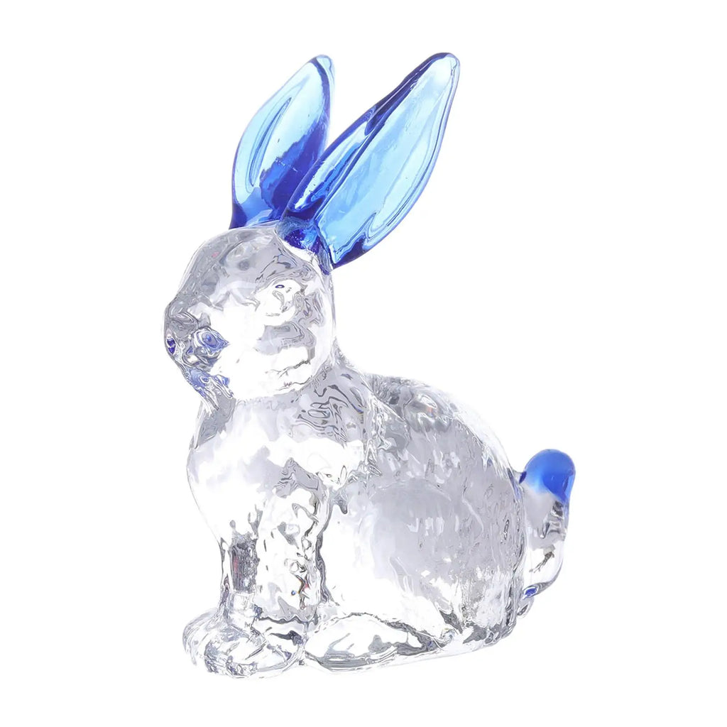 Easter Rabbit Figurine Animal Sculpture Bunny Statue Mini Decorative Figurine Tabletop Ornament for Bedroom Birthday Gift Zpaxo Blue