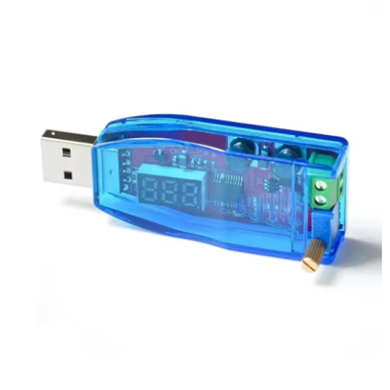 DC-DC 5V 3 3V 9V 12V 24V DP Red Green USB Adjustable Buck Boost Power Zpaxo