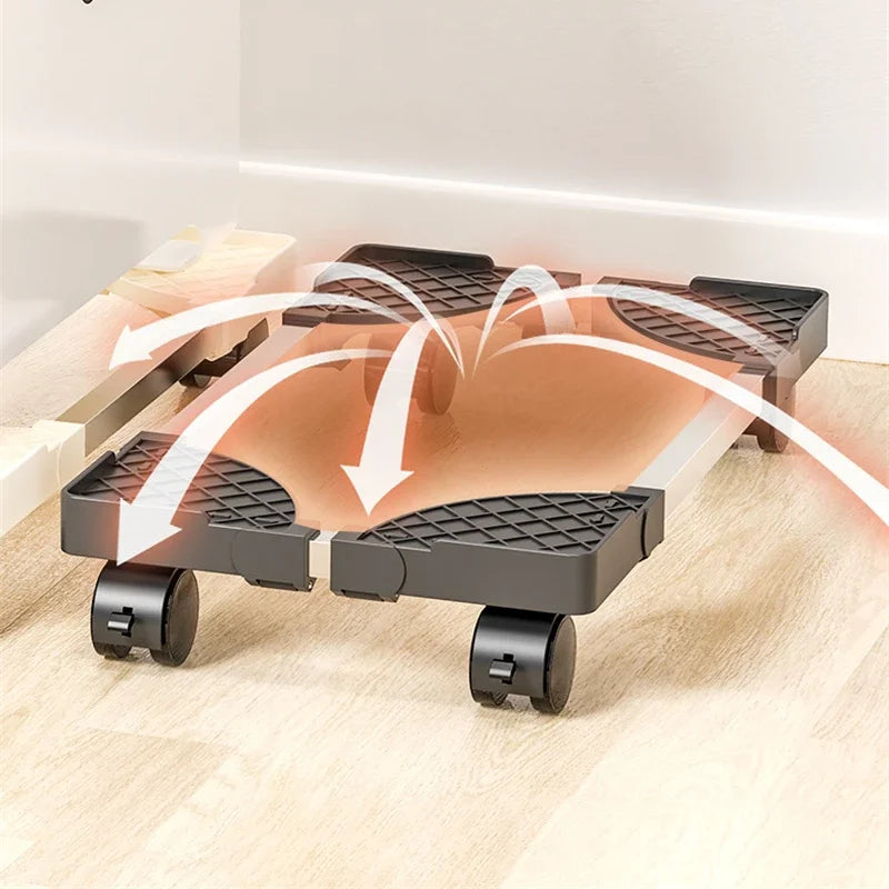CPU Holder Tower Stand Rolling Caster Wheelscomputer Adjustable