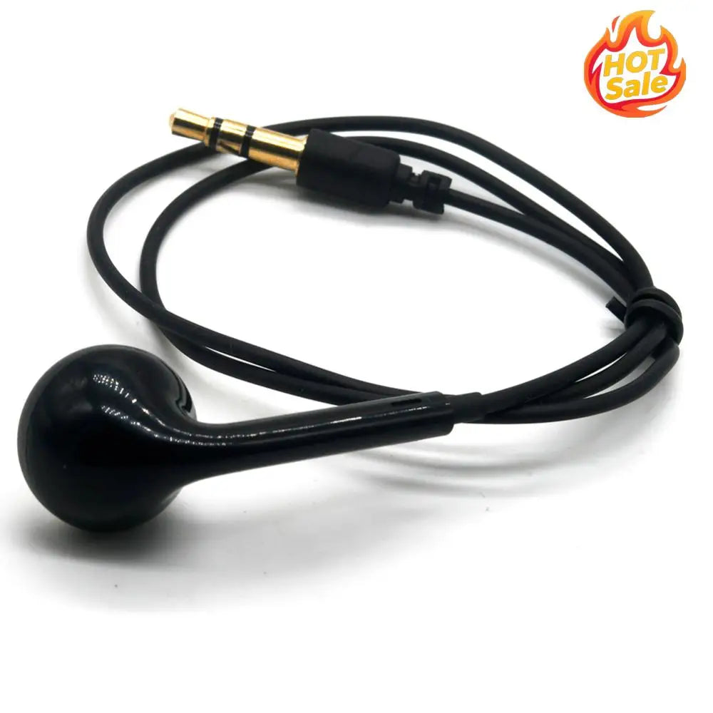 Single Side Wired Earbud Walkie Talkie Mono Headphone Anti-noise Ear Protective Device Teamwork Surveillance Accessory Zpaxo