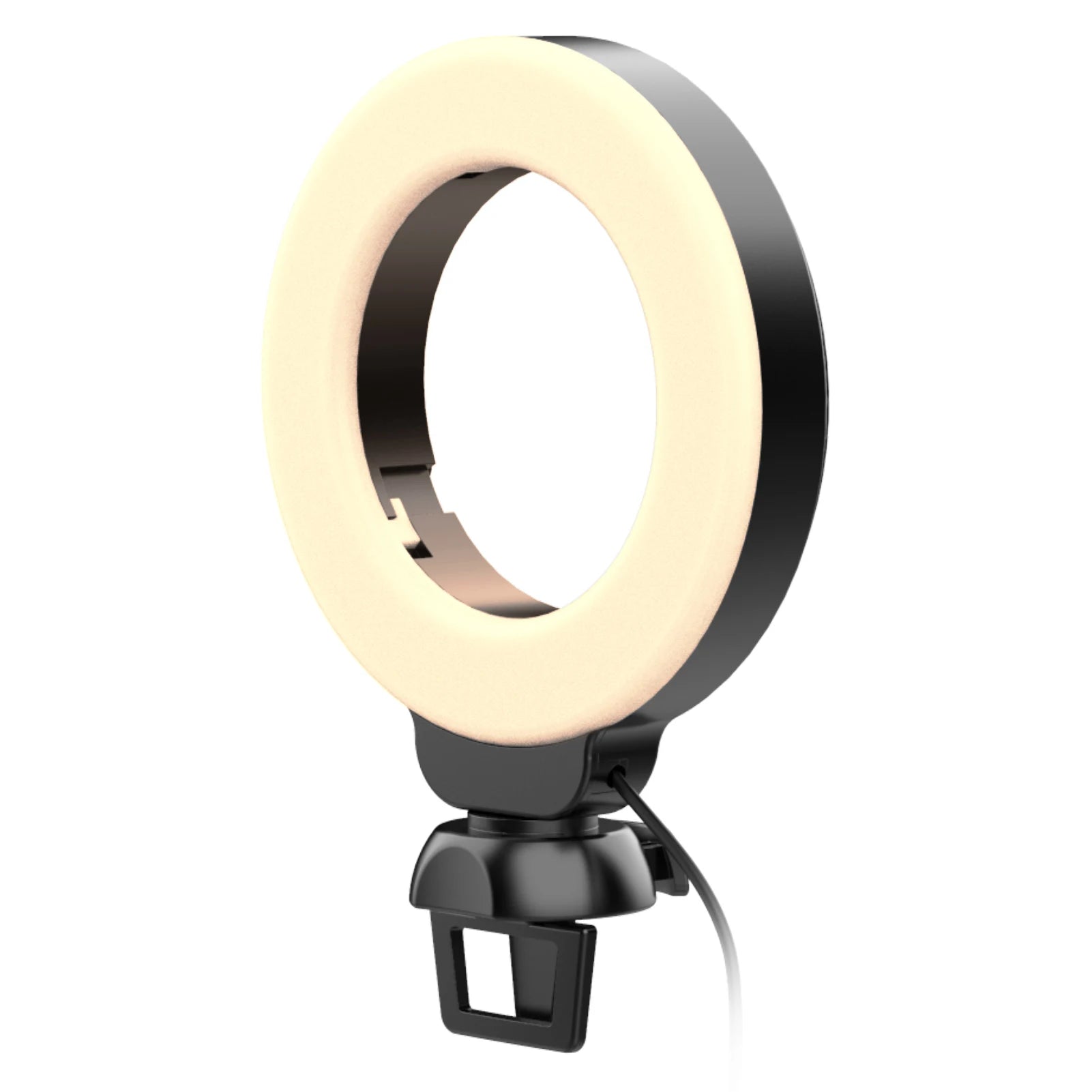 Mini LED Ring Light Clip-on Laptop Video Conference Lighting 3 Modes
