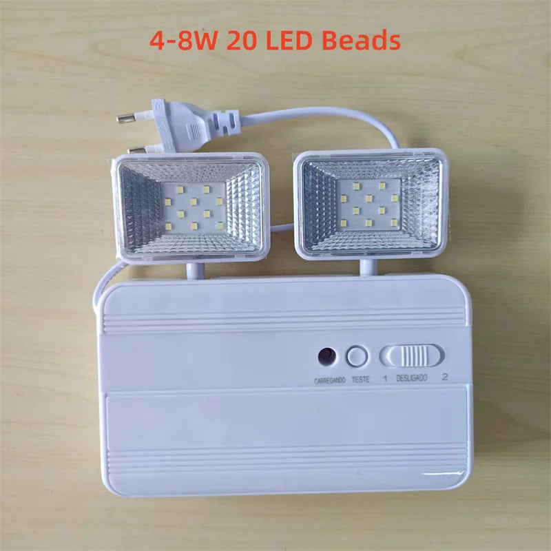 Dual-Head LED Emergency Light – Auto-On, Rechargeable, 360° Rotate LED Emergency Light Zpaxo 4-8W 20LED China Mainland