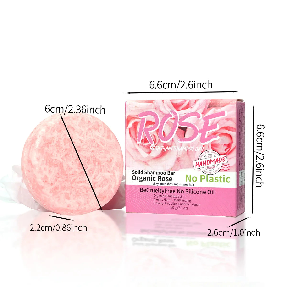 Pink Rose Handmade Shampoo Soap Bar – Rose Essential Oil Handmade Shampoo Bar Zpaxo