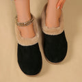 2025 New Women Snow Boots Casual Thick-soled Indoor Shoes Anti-slip Warm Fur Lining Shoes Women Fashion Fluffy Ankle Boots Women Zpaxo black 36