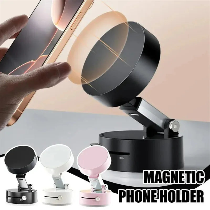 NEW HOT Foldable Phone Stand Strong Magnetic Car Phone Holder Dashboard Phone Holder 360° Rotating Vacuum Suction Cup Zpaxo