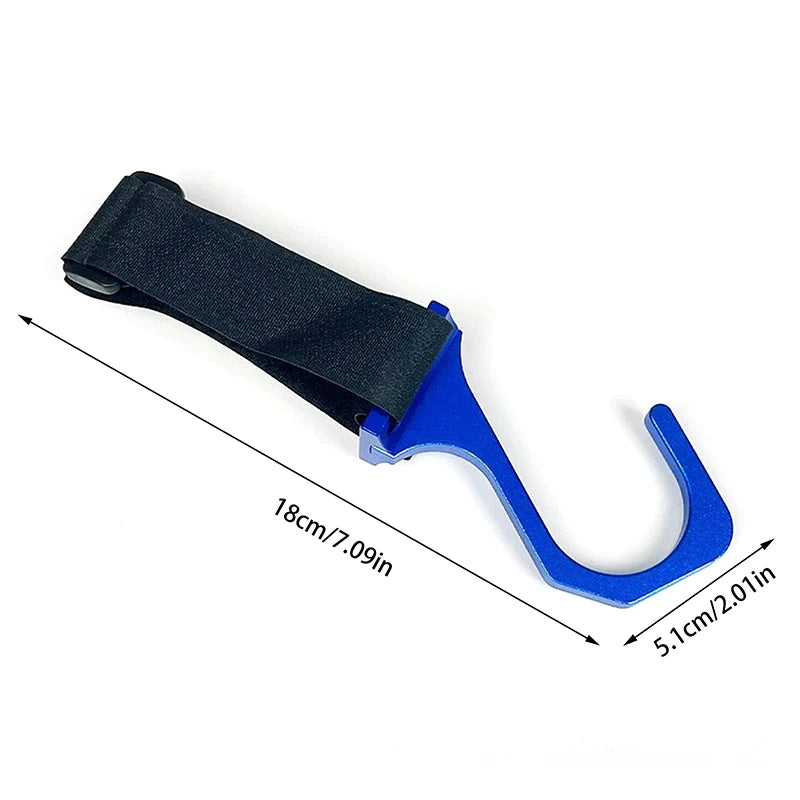 Aluminum Steering Wheel Hook with Adjustable Nylon Strap