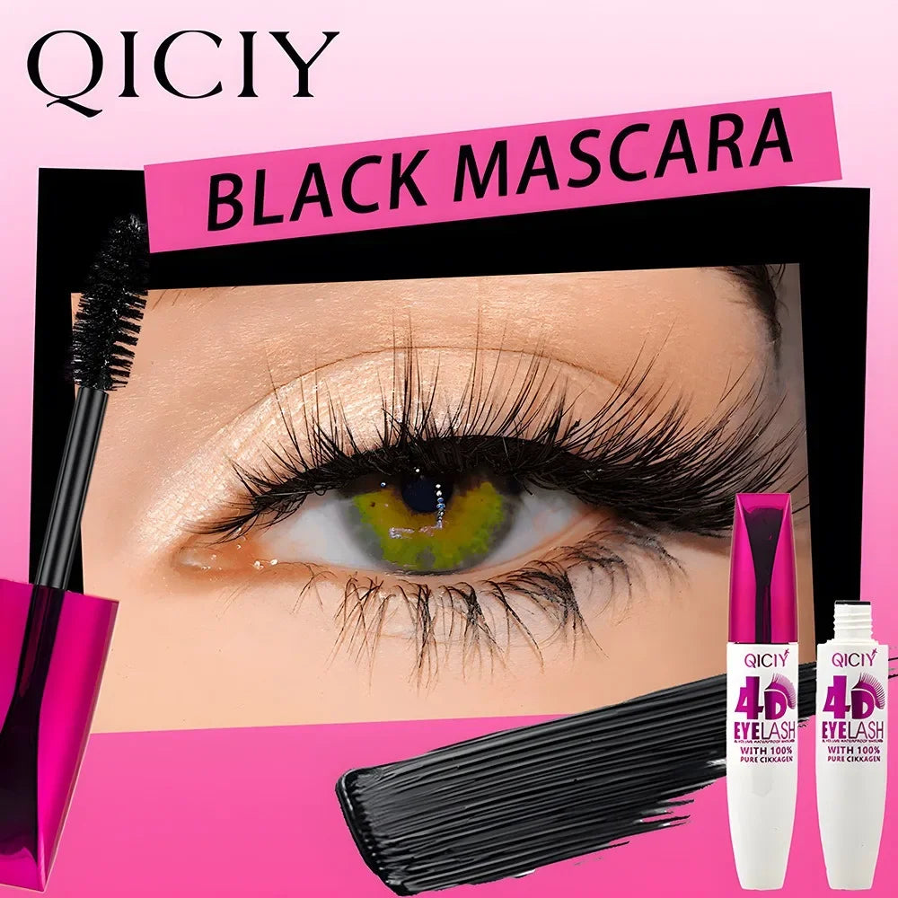 4D Mascara Black Waterproof Extra Long Volume Lasting Zpaxo