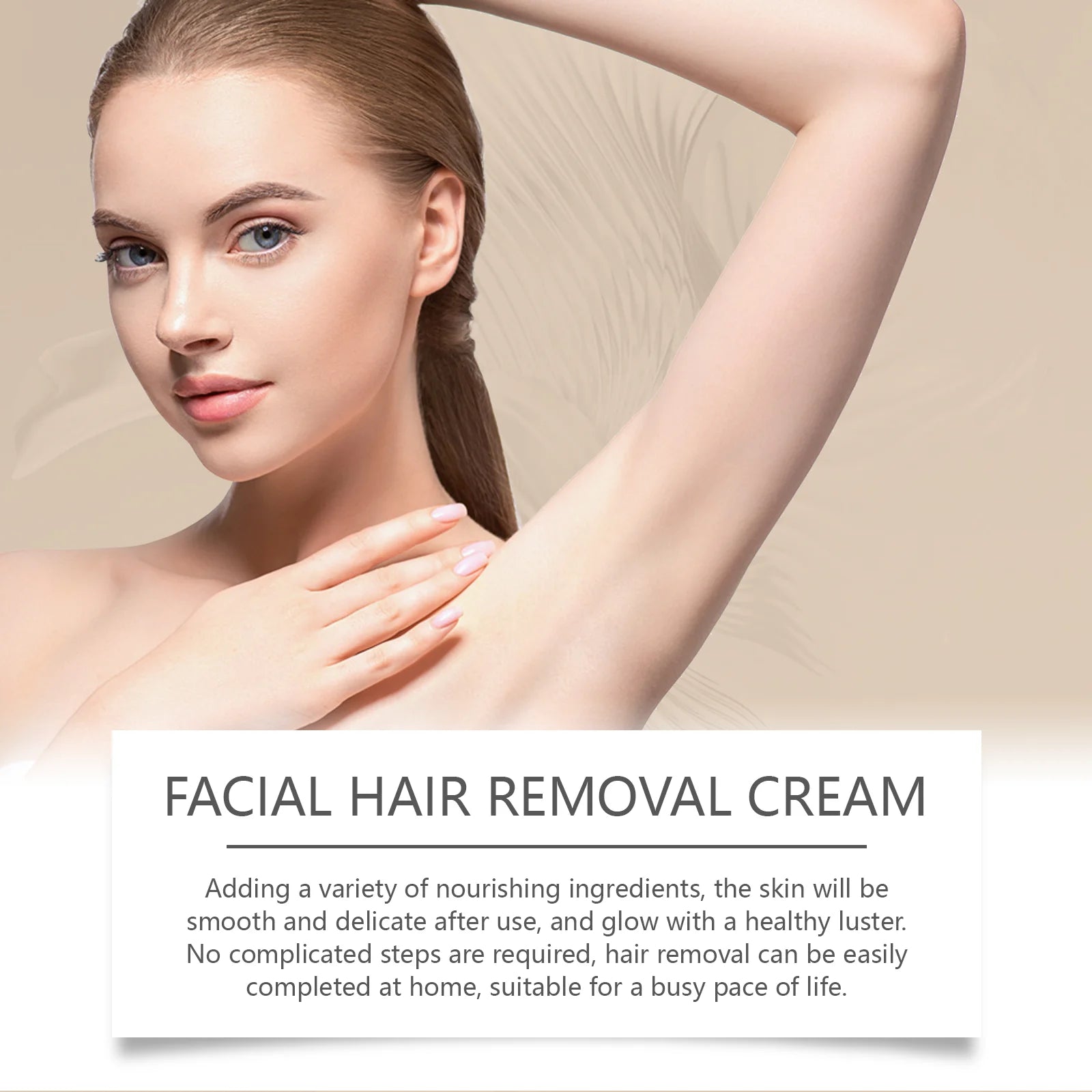Coconut Hair Removal Cream for Body Face Legs Armpits Fast Gentle Depilatory Cream Women Men Sensitive Skin No Irritation 100g Zpaxo