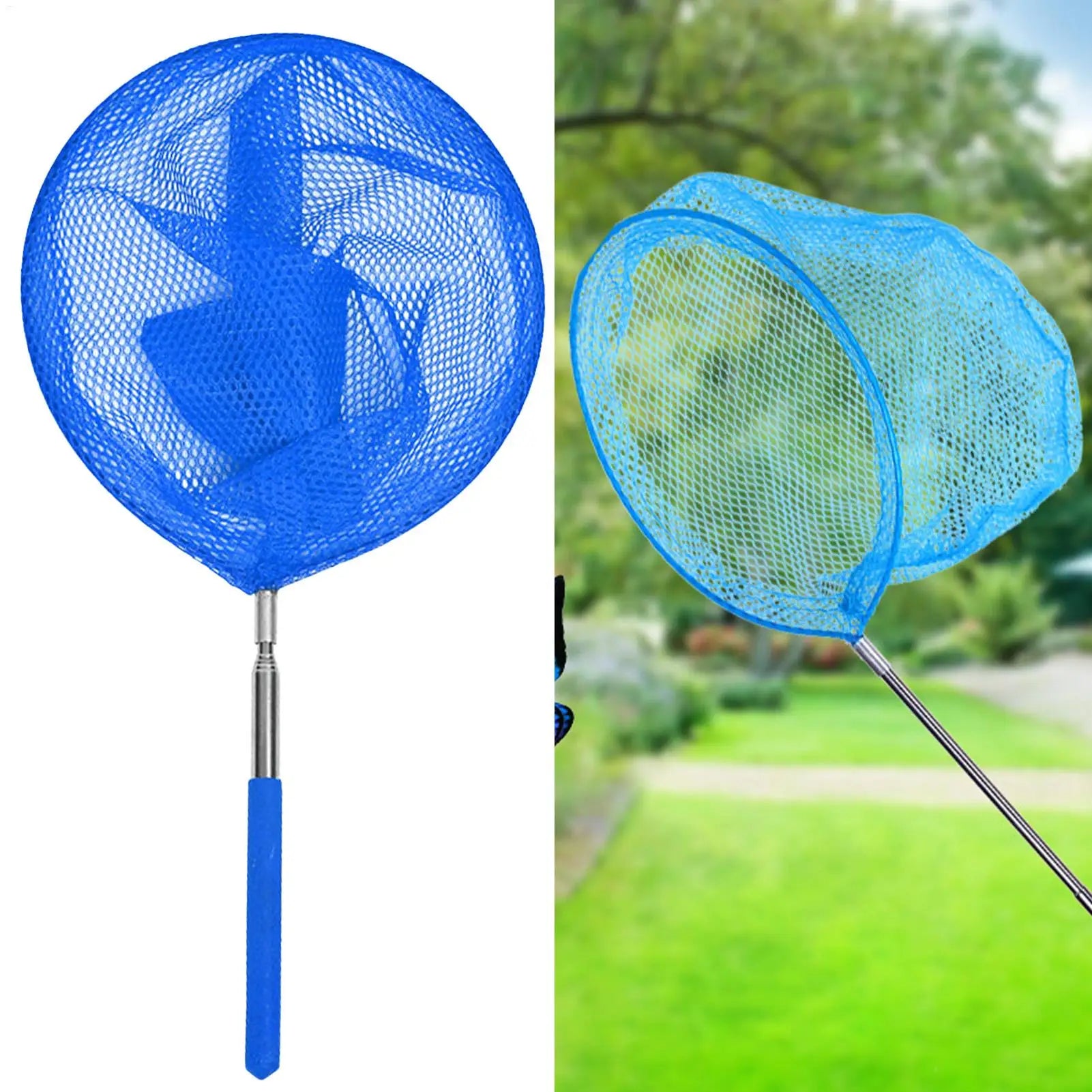 Professional Leaf Rake Deep Bag Swimming Pool Skimmer Net Telescopic