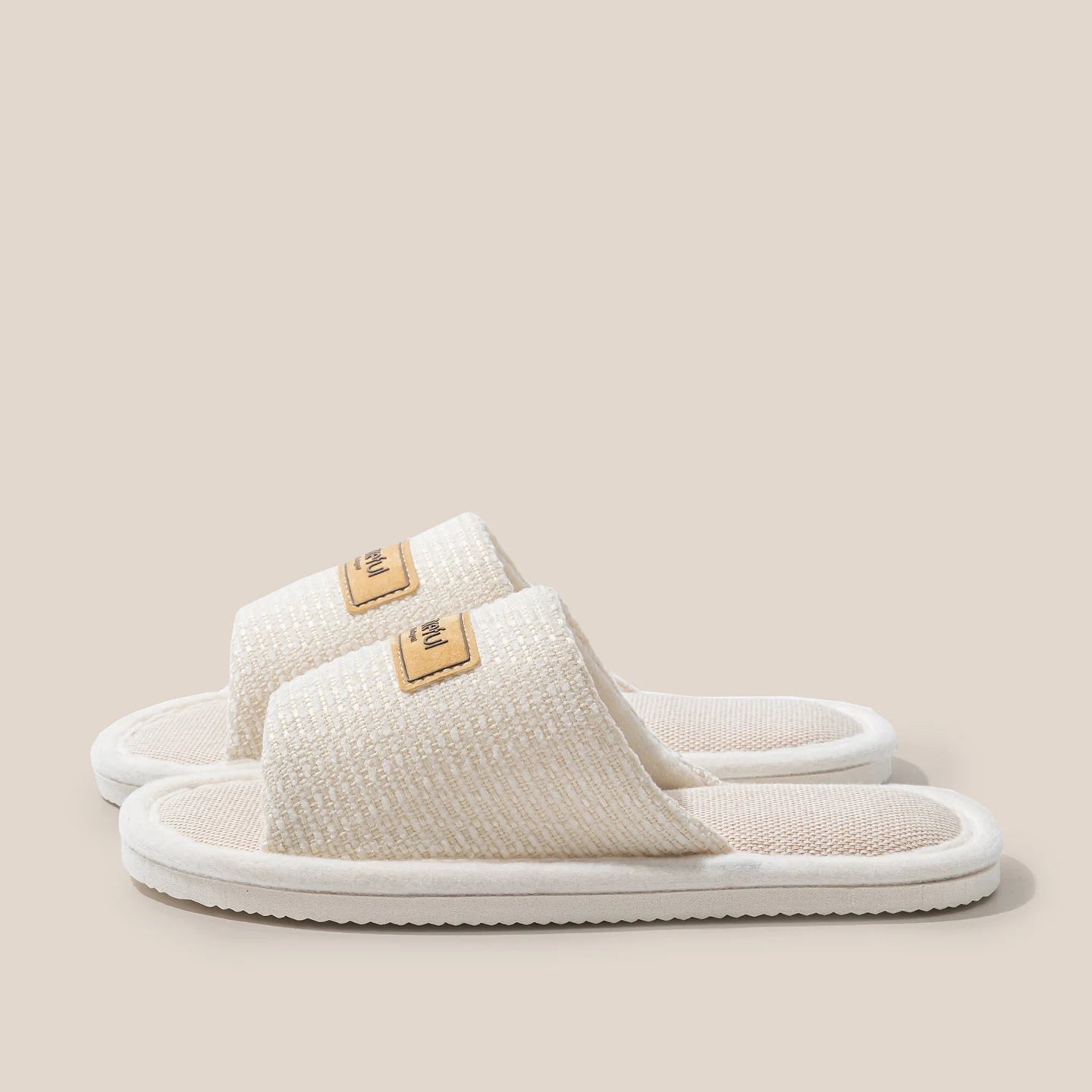 Soft Solid Women's Linen House Slippers Non-slip Lightweight Comfort