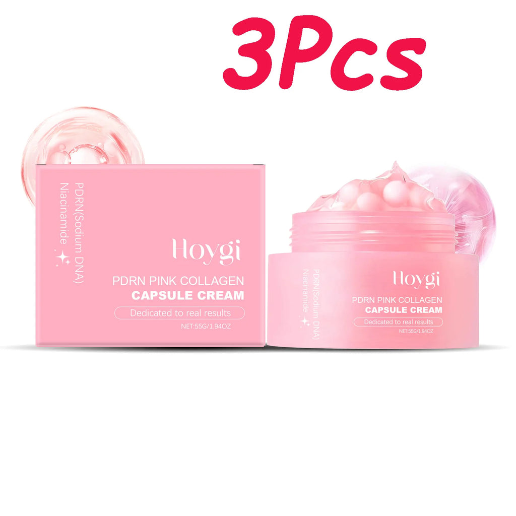 Hoygi Collagen Capsule Cream – Hydrating Firming Anti-Aging Facial Capsule Cream Zpaxo 3 x 55g Boxed