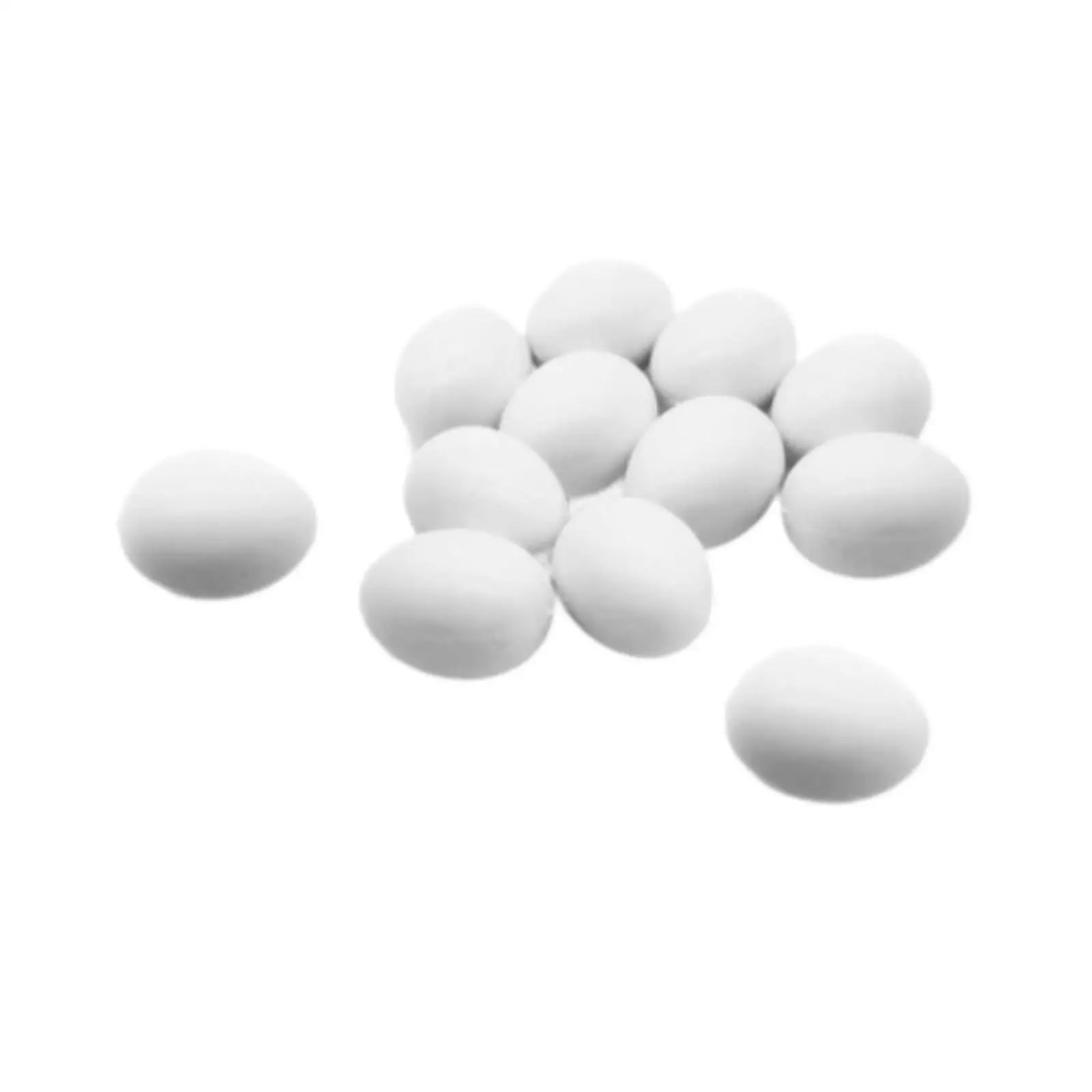 12x Solid Plastic Pigeon Eggs Home Decor Poultry Supply Artificial Easter Eggs Zpaxo