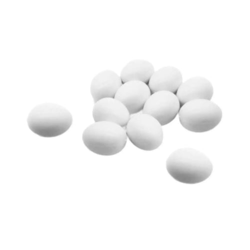 12x Solid Plastic Pigeon Eggs Home Decor Poultry Supply Artificial Easter Eggs Zpaxo