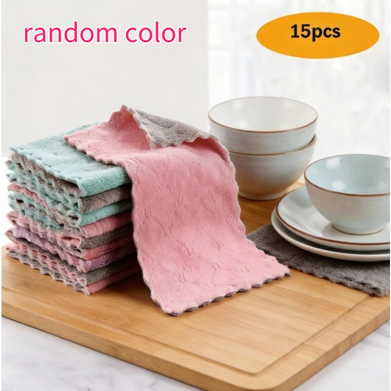 Kitchen Towels Dishcloths Everyday Washing Dishes Cleaning Rags