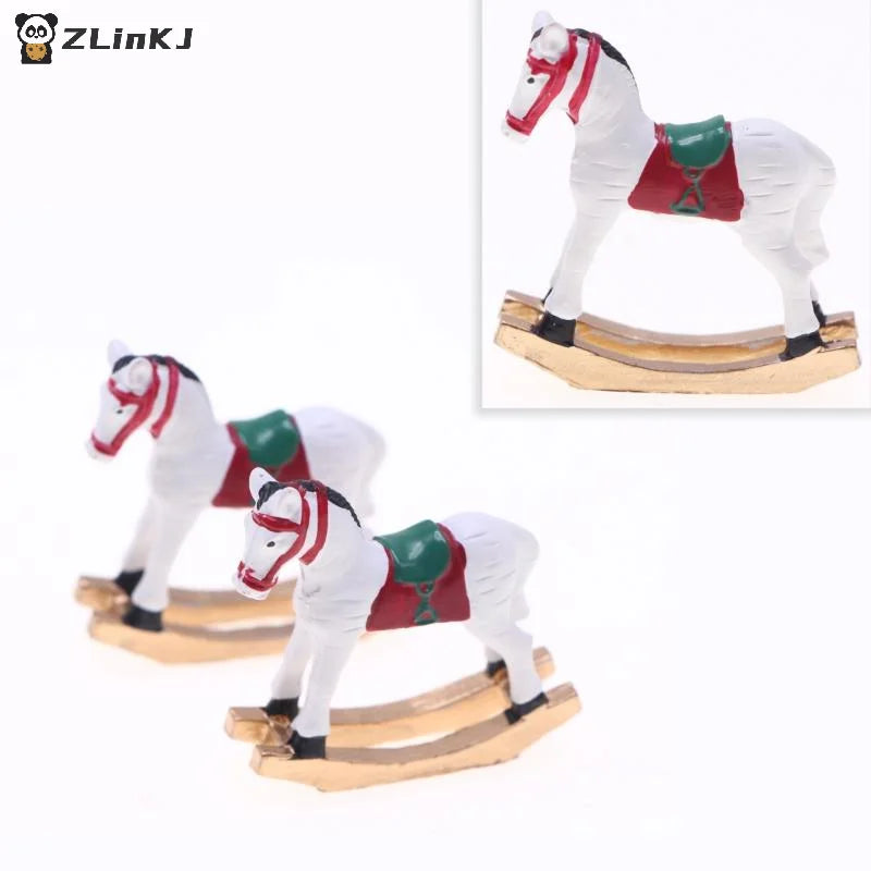 ▶1PCS 1/12 Dollhouse Miniature Trojans Model Toy Doll House Mini Christmas Decoration DIY Accessories Bedroom Scene Prop Zpaxo