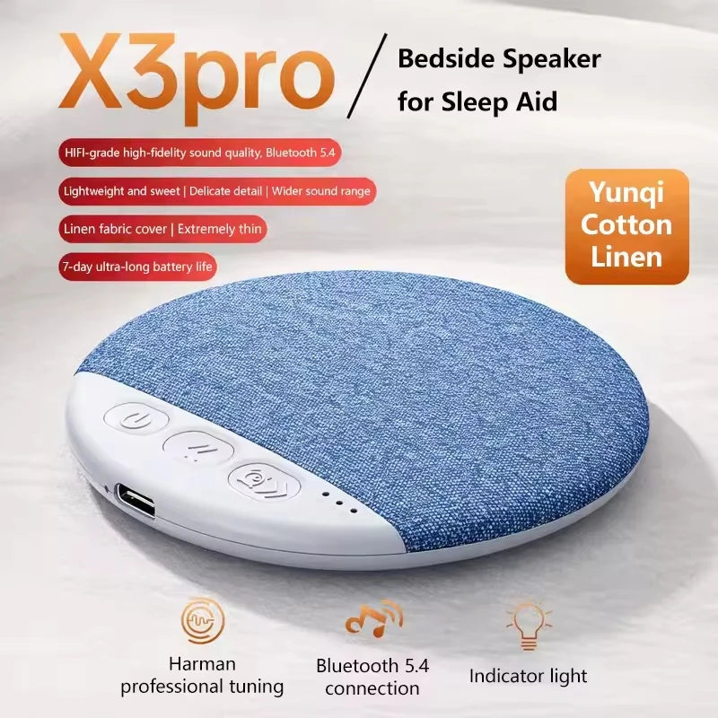 2026 Bedroom Pillow Speaker Sound Bluetooth Under Stereo Bass White Zpaxo Blue