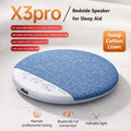 2026 Bedroom Pillow Speaker Sound Bluetooth Under Stereo Bass White Zpaxo Blue