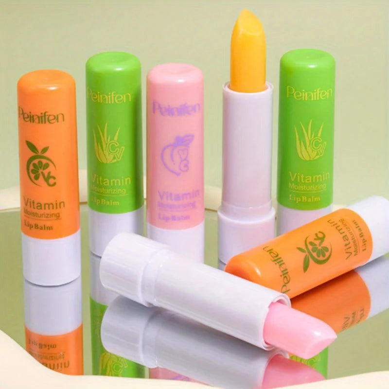 3-pack Set, Moisturizing Lip Balm, Moisturizing and Hydrating, Anti-drying, Cracking, Peeling, Fading Lip Lines, Fruit Lip Balm Zpaxo