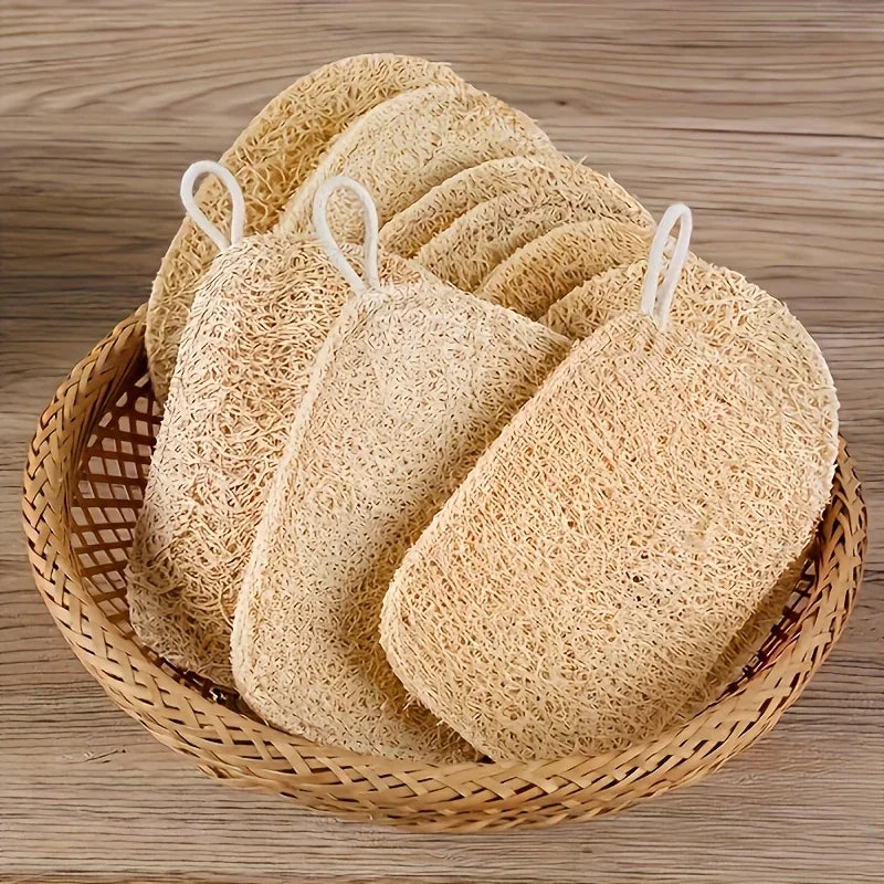 Loofah Sponges Natural Exfoliating Body Scrubber Bamboo Fiber Shower