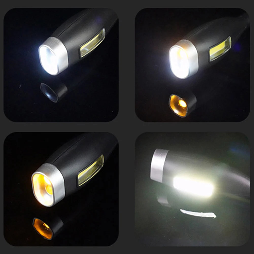 LED Neck Reading Light Bendable Arms Night Flexible Flashlight