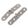 2pcs 180 Degree Foldable Hinge Flap Screw-On Hinges For Sewing Machine Cabinet Door Hinge Furniture Hardware Accessories Zpaxo Silver