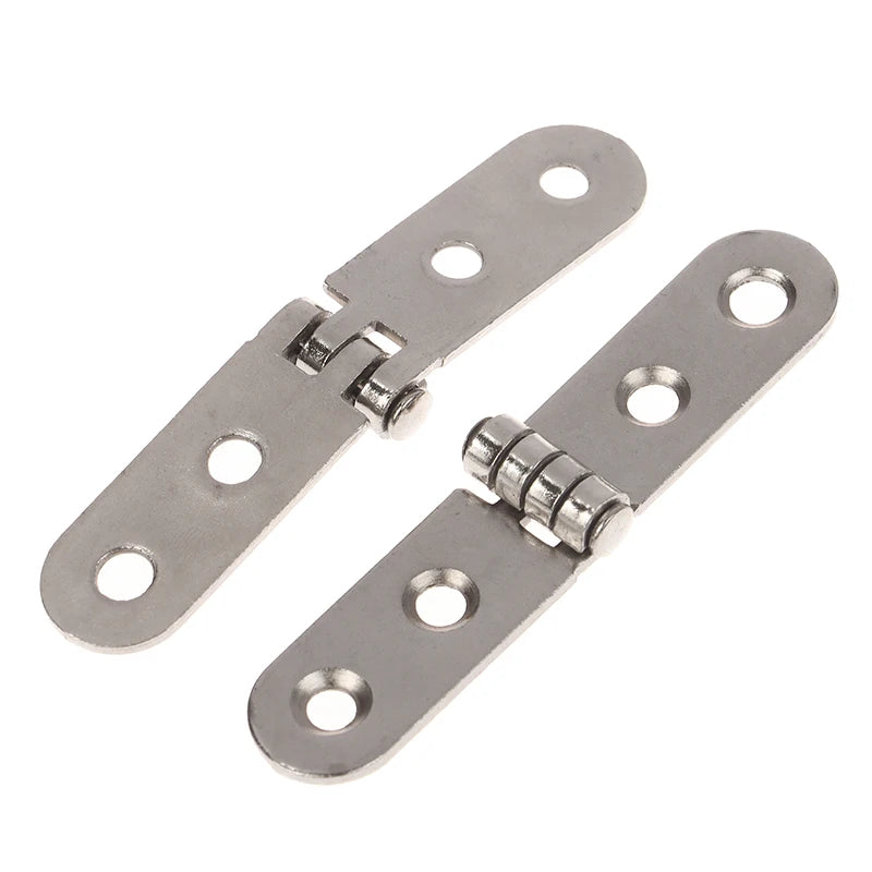 2pcs 180 Degree Foldable Hinge Flap Screw-On Hinges For Sewing Machine Cabinet Door Hinge Furniture Hardware Accessories Zpaxo Silver