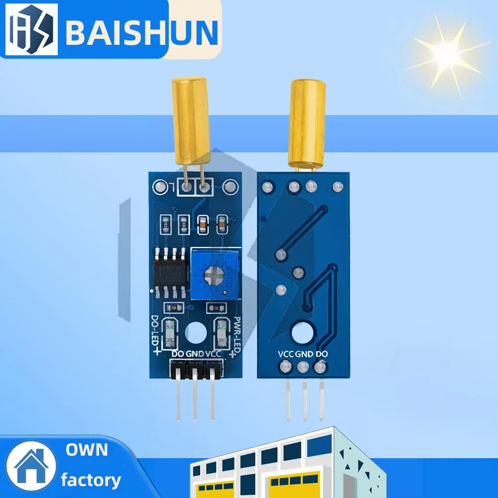 SW-520D Tilt Angle Sensor Module High-sensitivity Ball Switch Motion Zpaxo
