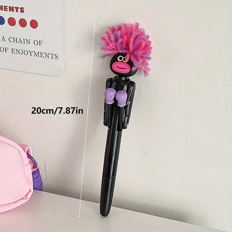Hair-fried Boxing Pen Creative Decompression Cartoon Ballpoint
