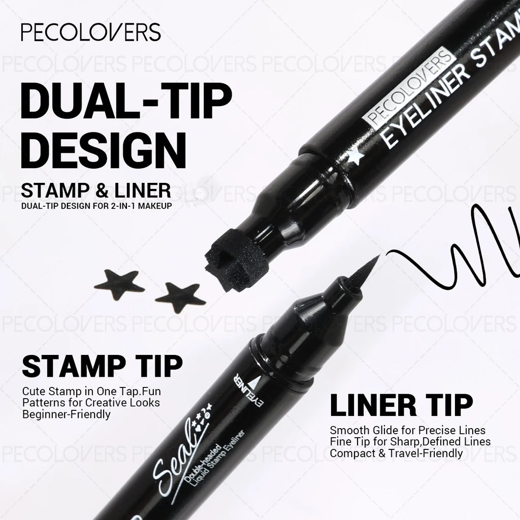 Smooth Liquid Eyeliner Seal Smudge-proof Comes Variety Patterns Zpaxo