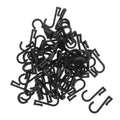 Solid Plastic S Hooks Space Saving Flush Mount Strong Load Bearing