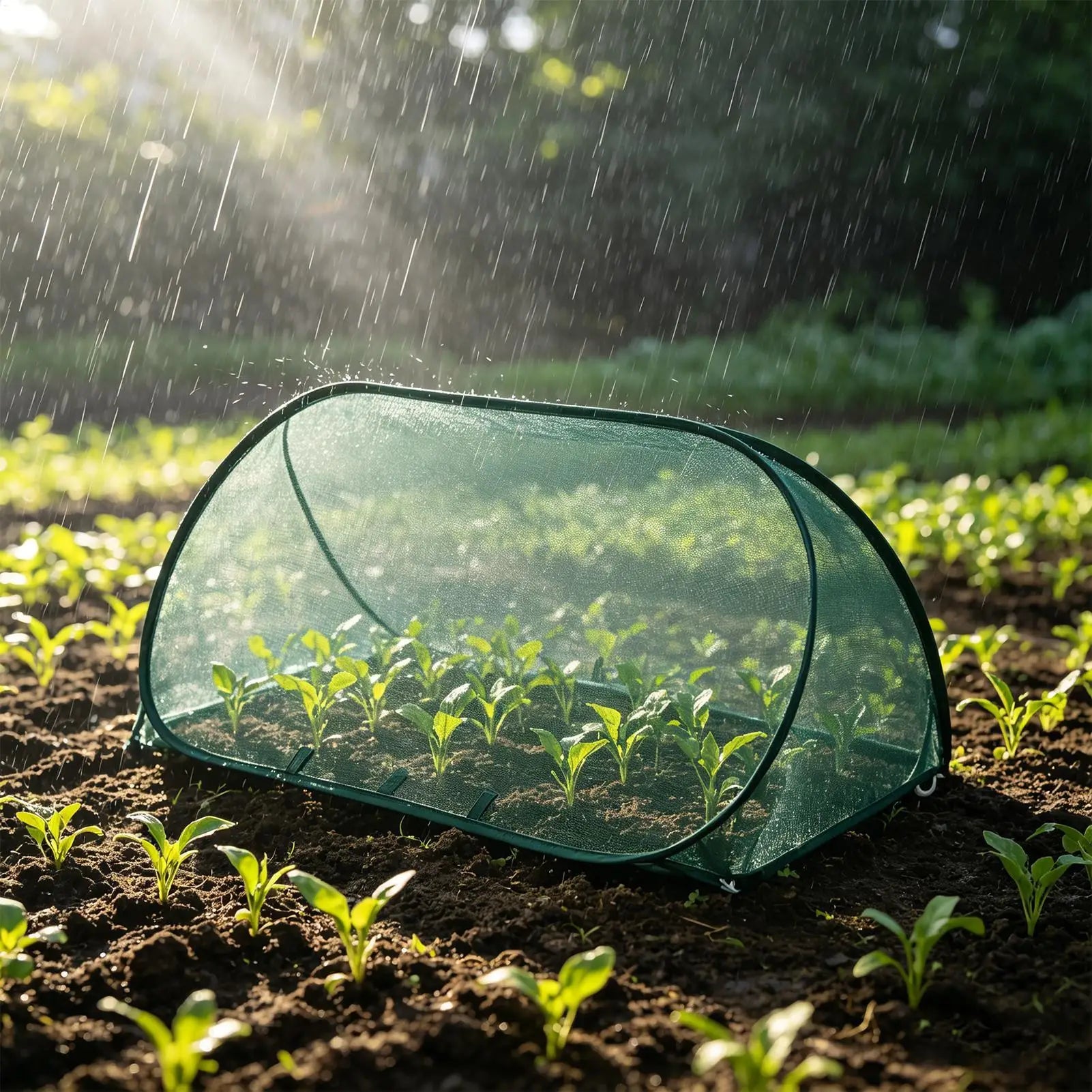 Foldable Plant Protection Netting Pop-up Garden Row Covers Ground