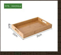 Wooden Tea Coffee Tray Fruit Dessert Candy Plate Wood Decorative Bread Snack Cake Food Dish Trays Tableware Japanese Style Zpaxo Style6