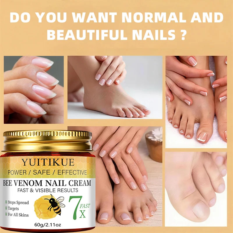 Bee Venom Nail Care Cream – Strengthens & Smooths Nails 60g Nail Treatment Cream Zpaxo